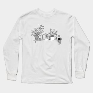 Houseplant Shelfie Long Sleeve T-Shirt